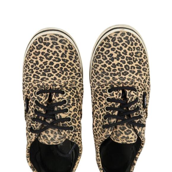 Vans Shoes Womens 7 Sneaker Authentic Low Pro Skate Casual Leopard Cheetah Brown - Picture 7 of 13